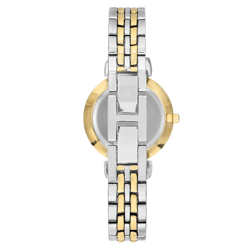 Anne Klein Two-Tone Stainless Steel Navy Dial Women's Watch - AK2159NVTT