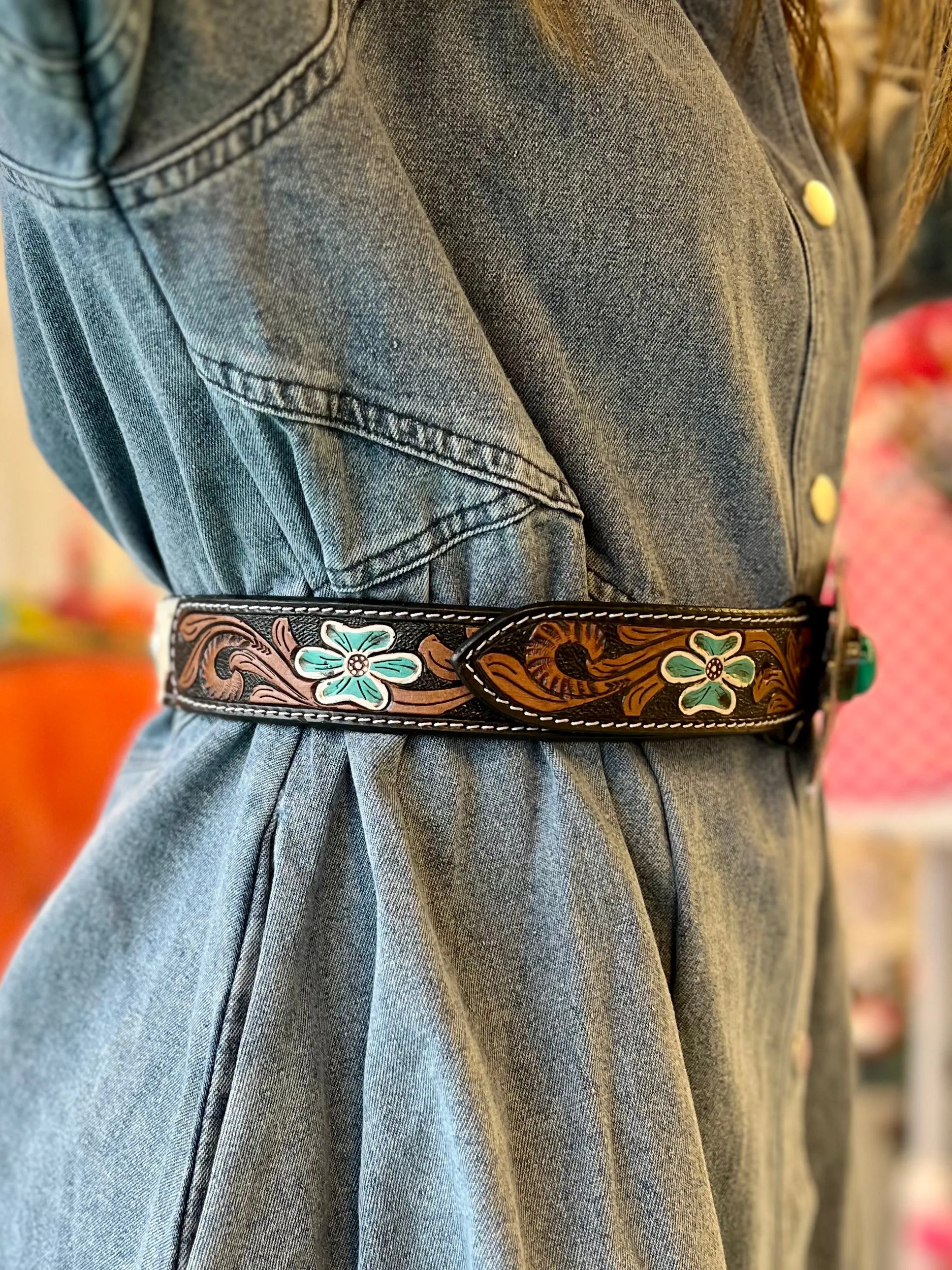 Bareback in a Sunflower Field Belt