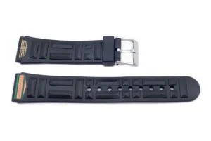 Black 3D Geometric Pattern 20mm Watch Band P3065