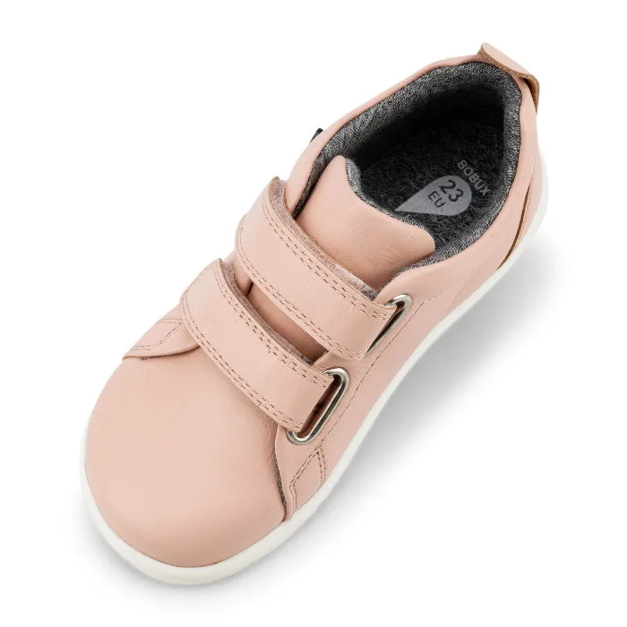 Bobux Iwalk Grass Court Seashell Pink Leather Trainer 633724