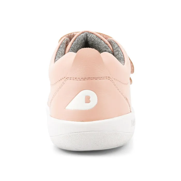 Bobux Iwalk Grass Court Seashell Pink Leather Trainer 633724