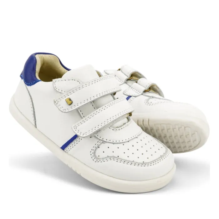 Bobux Kids IWalk IW Riley Sneaker White Blueberry 638110