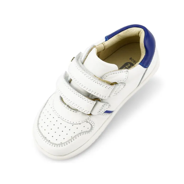 Bobux Kids IWalk IW Riley Sneaker White Blueberry 638110