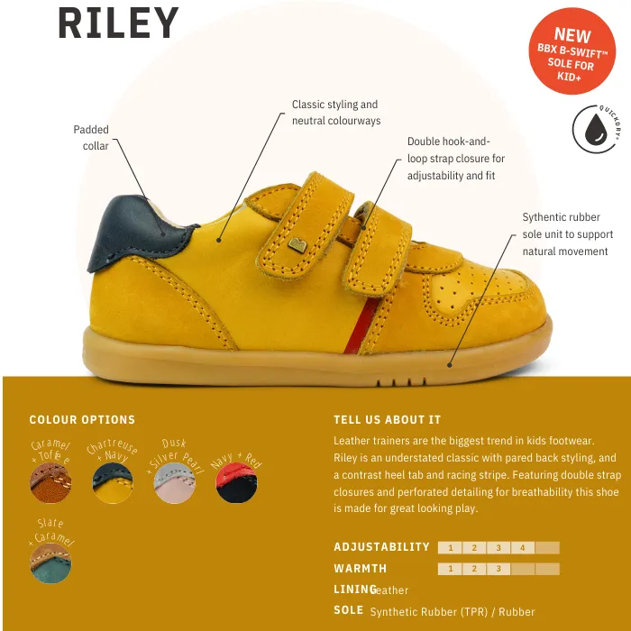 Bobux Step Up SU Riley Sneaker Caramel 732112