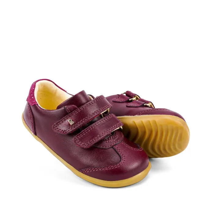 Bobux Step Up SU Sprite Leather Sneaker Boysenberry Purple