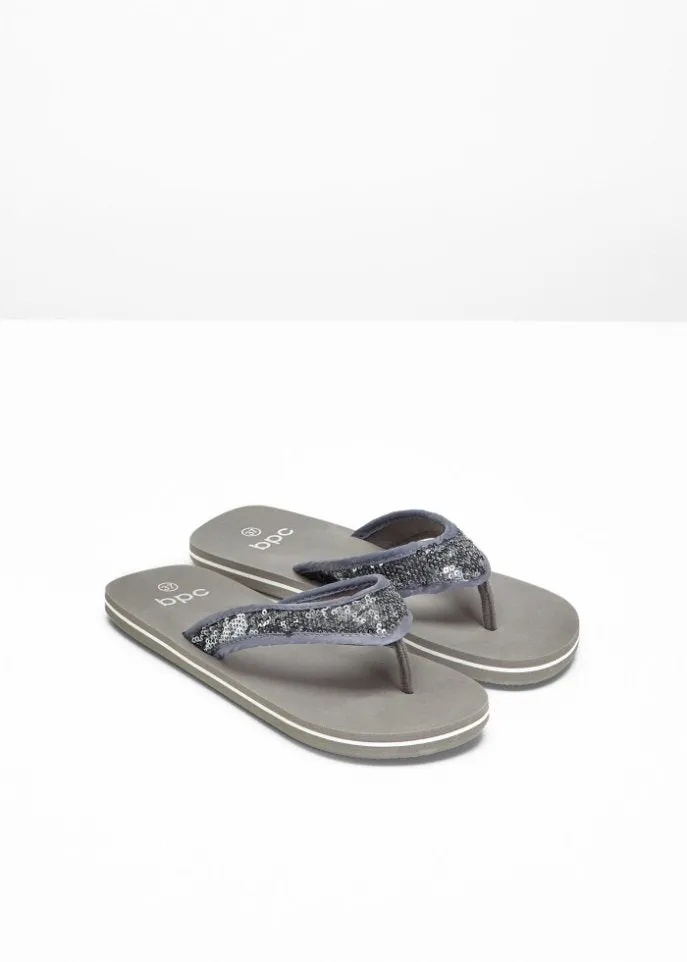 Bpc Bonprix Collection stand-up mules, gray