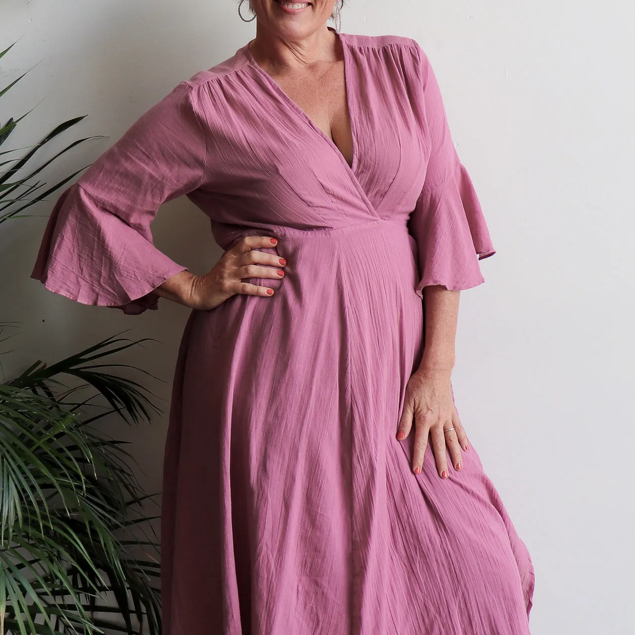 Cabana Cotton Wrap Dress