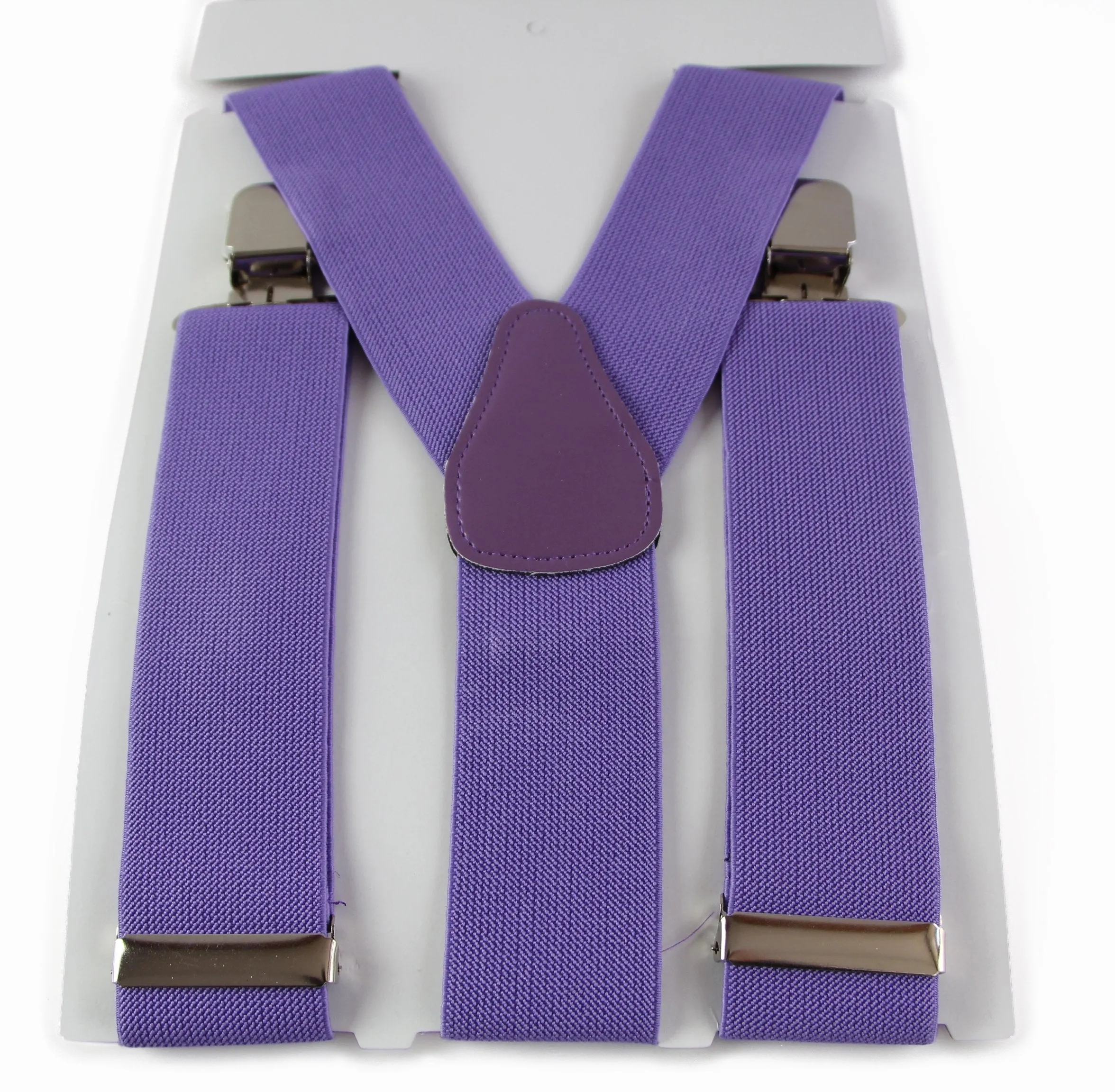 Extra Wide Heavy Duty Adjustable 120cm Violet Adult Mens Suspenders