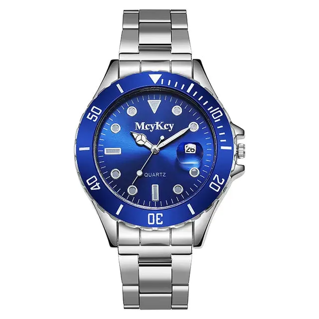 Fashion Mens Stainless Steel Quartz Watches