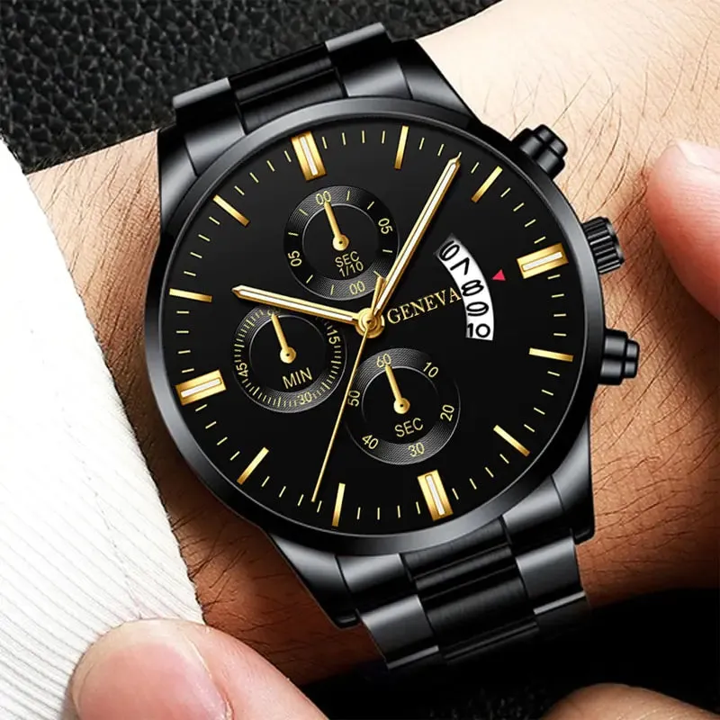 Fashion Mens Stainless Steel Quartz Watches