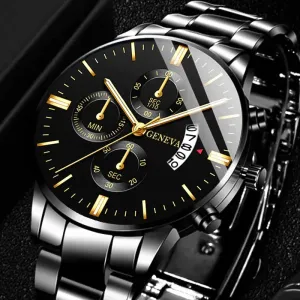 Fashion Mens Stainless Steel Quartz Watches