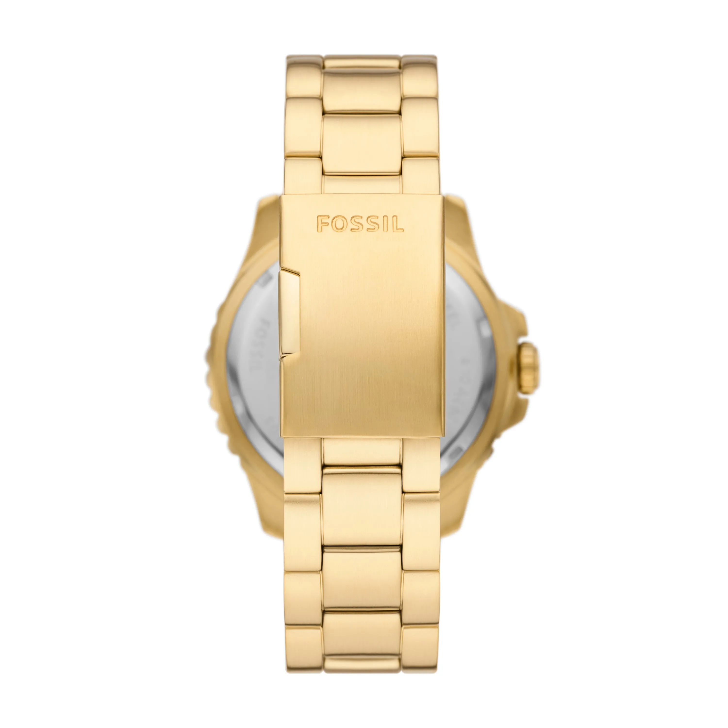 Fossil Blue GMT Gold-Tone Stainless Steel Watch