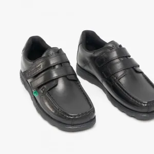 FRAGMA STRAP Boys School Shoes Black