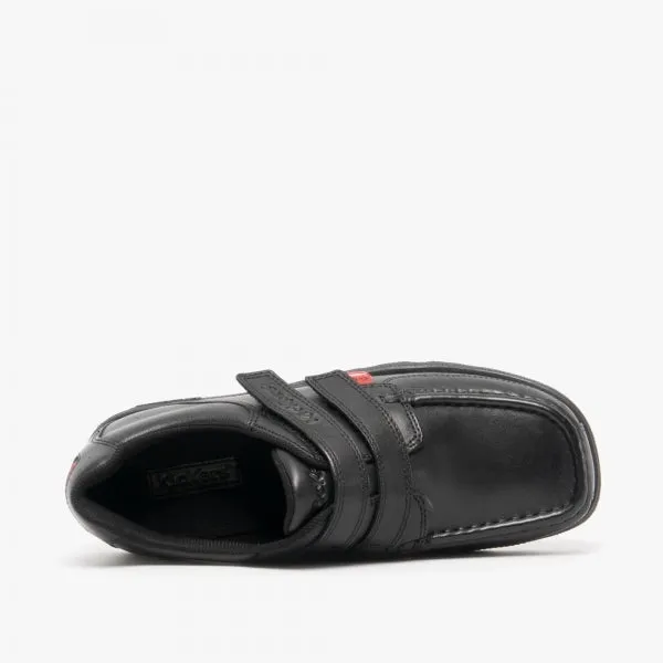 FRAGMA STRAP Boys School Shoes Black