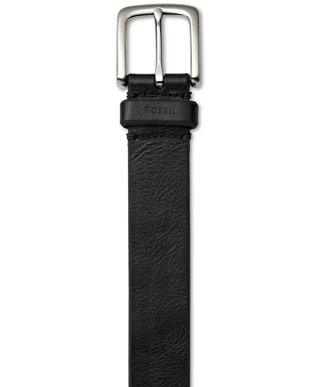 Joe Fossil Casual Leather Belt, Black