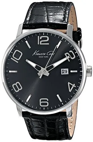 Kenneth Cole New York Men's KC8005 Dress Sport Black Dial Black Strap Analog Watch