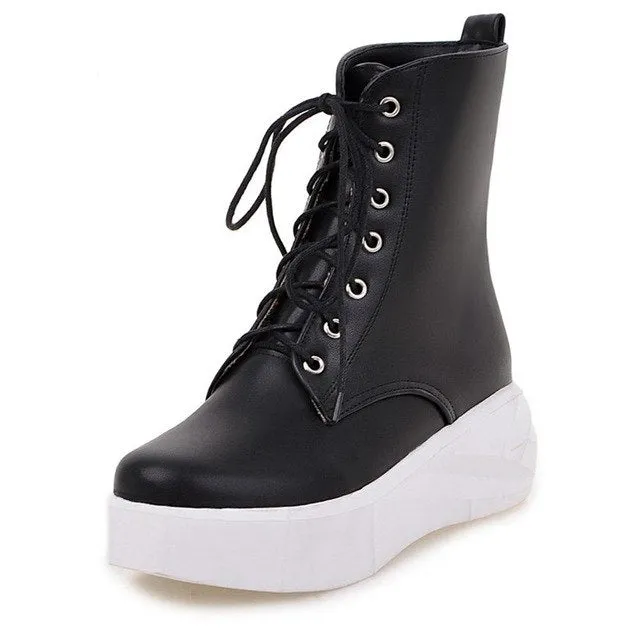 leisure lace up fashion Boots