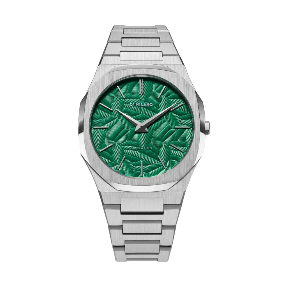 Men Ultra Thin Green 40mm Watch