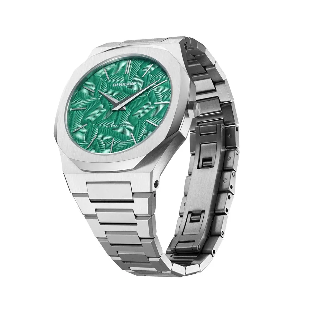 Men Ultra Thin Green 40mm Watch