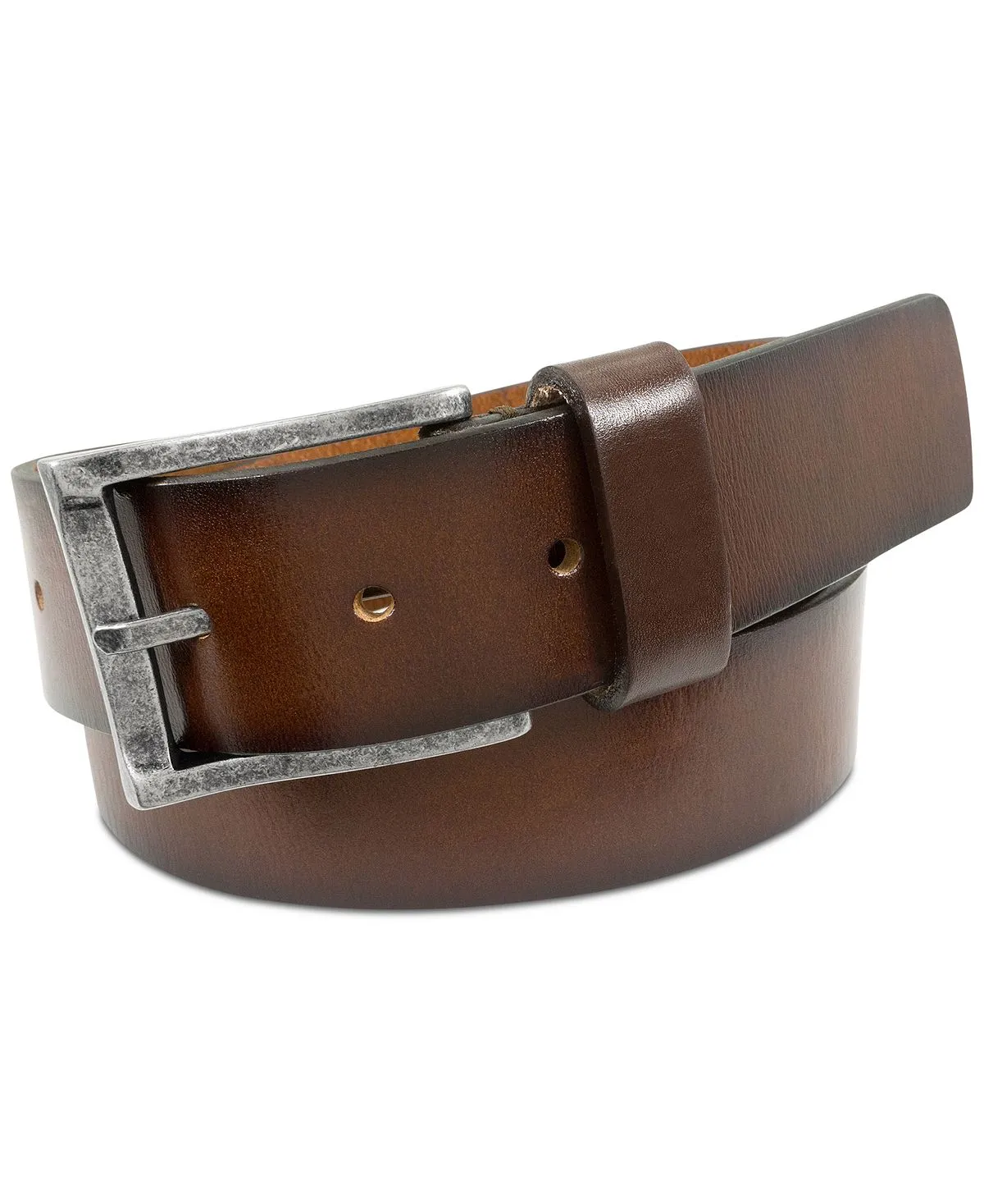 Men's leather belt albert saddle Florsheim, brown