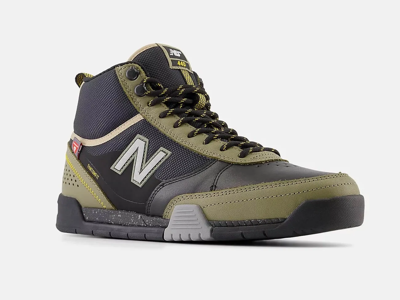 New Balance Numeric 440 Trail Unisex Sneakers, Black/Olive