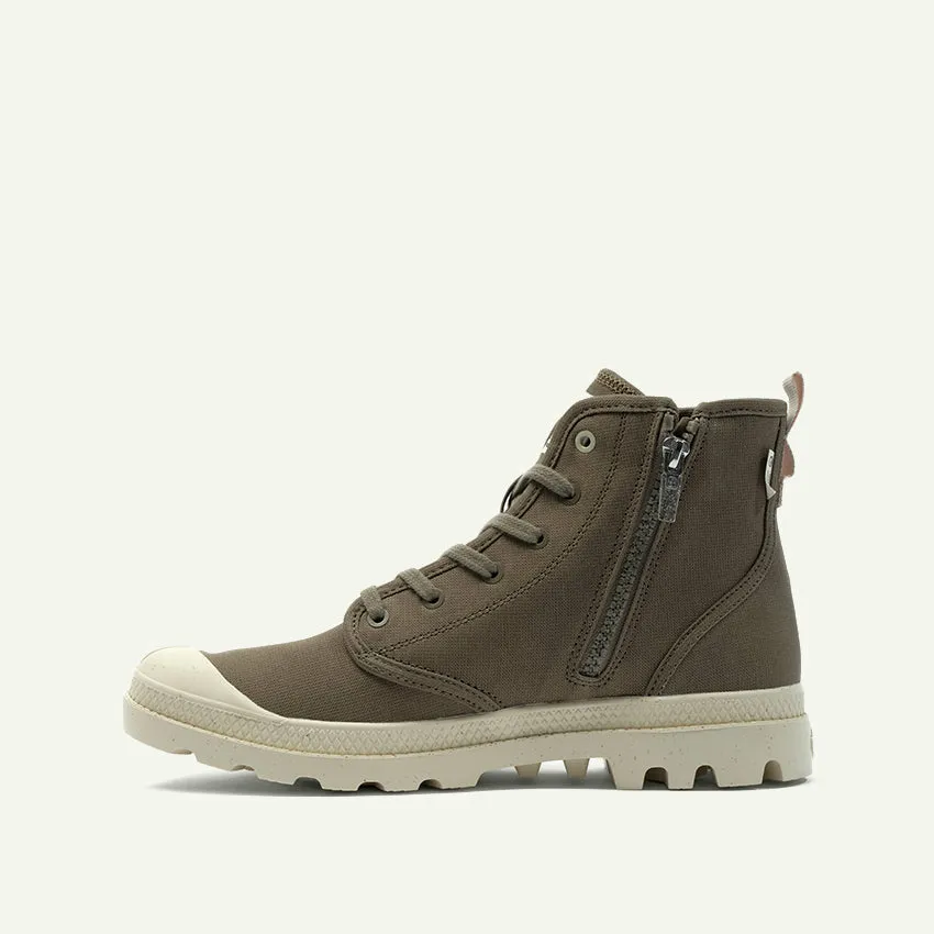 PAMPA HI ZIP ORGANIC WOMEN'S BOOTS - DUSKY GREEN