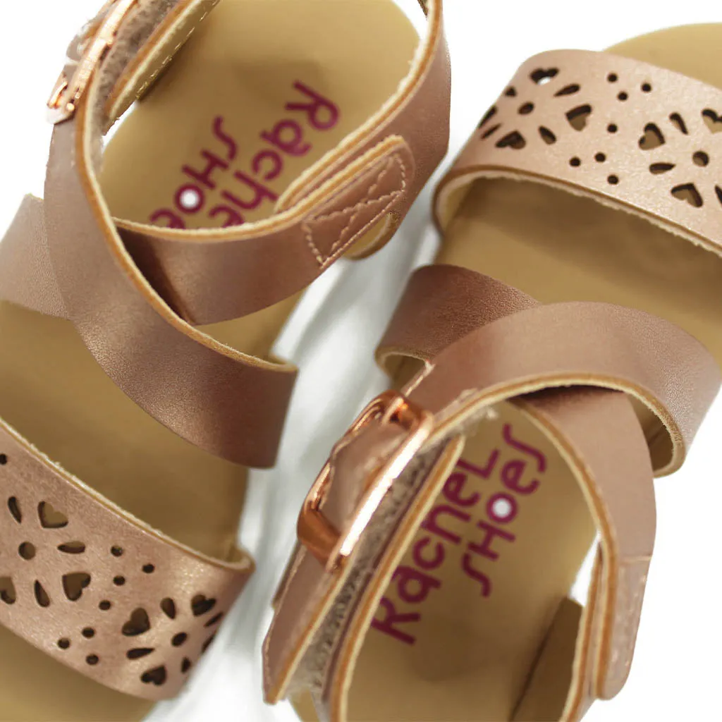 Rachel Lil Jessica Sandals Rose Gold Walkers Toddlers Girls - Kids Shoes