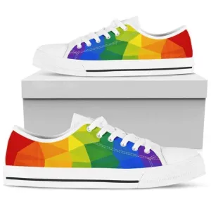 Rainbow Lgbt Low Top Shoes, Low Top Sneaker, Low Top Canvas Shoes