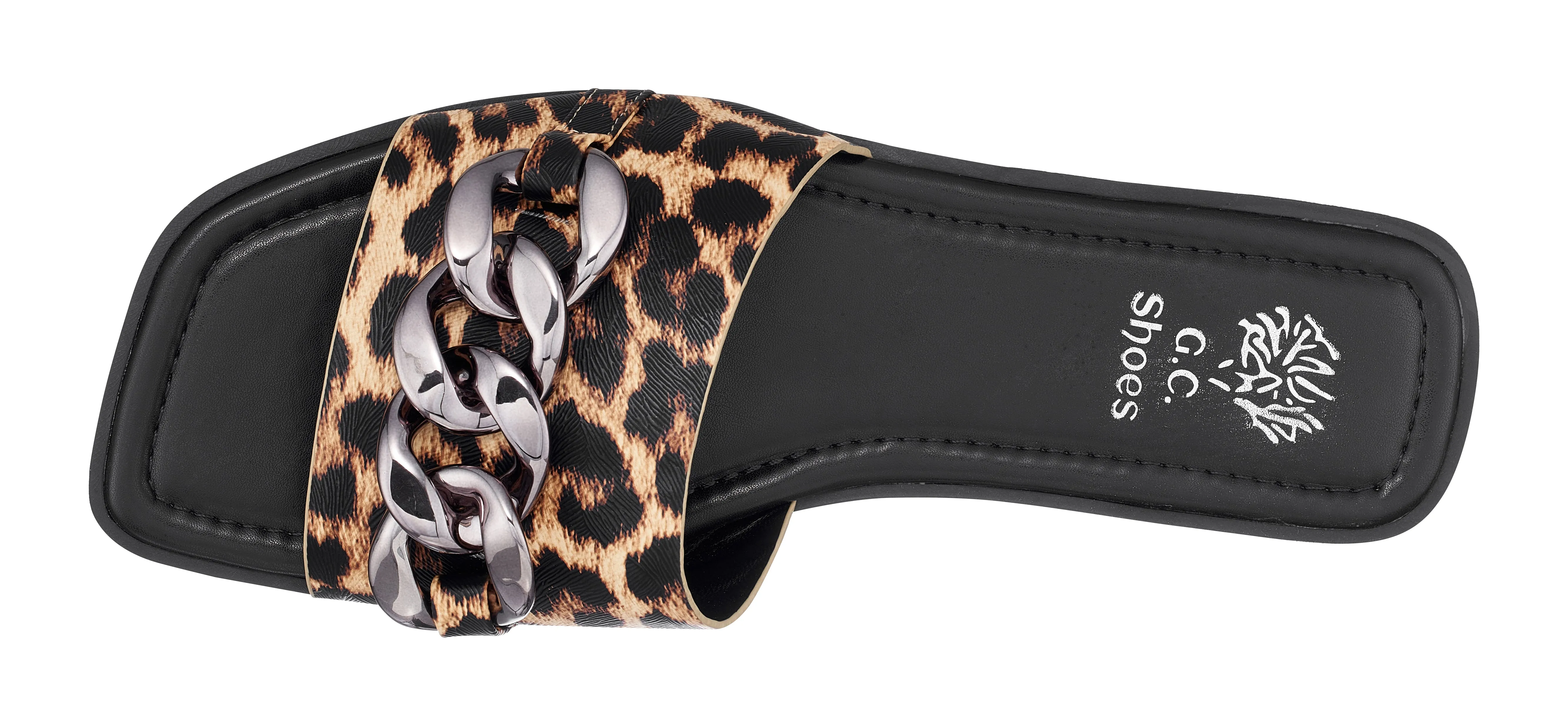 Rina Leopard Flat Sandals