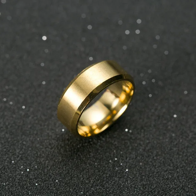 Ring Men Titanium Wedding