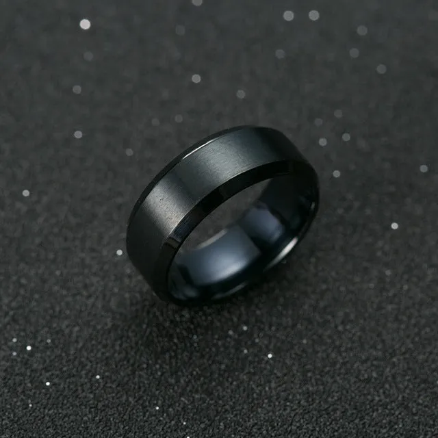 Ring Men Titanium Wedding