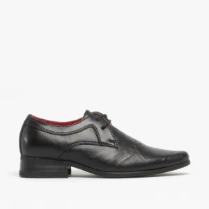 ROSSI Boys School Shoes Black