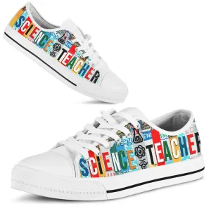 Science Teacher Shoes Shoes License Plate Shoes for Mens, Teacher Shoes, Low Top Sneakers