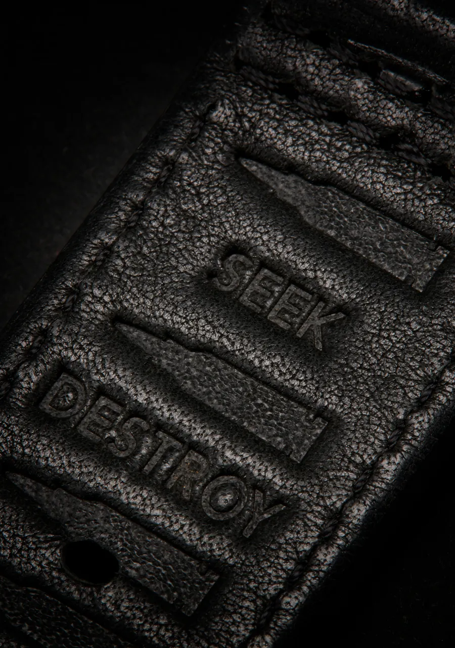 Sentry Leather - Black / Seek & Destroy