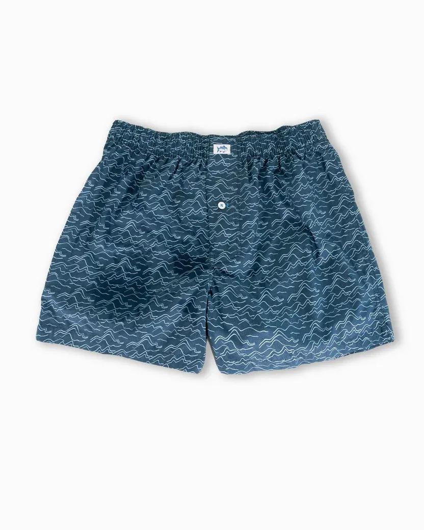 Southern Tide Men's Change Your Altitude Boxers / Blue Haze