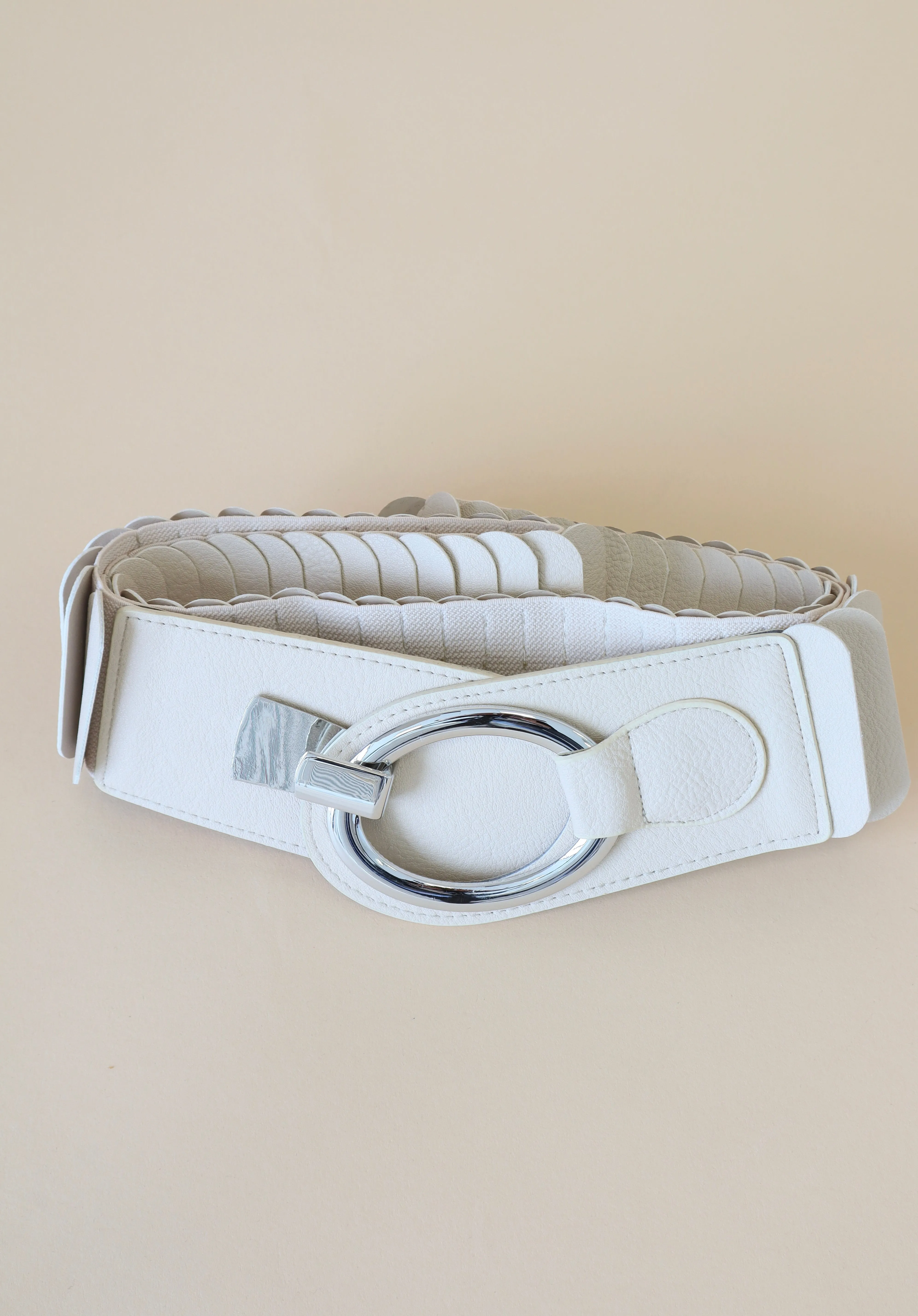 Stretch Belt in Beige