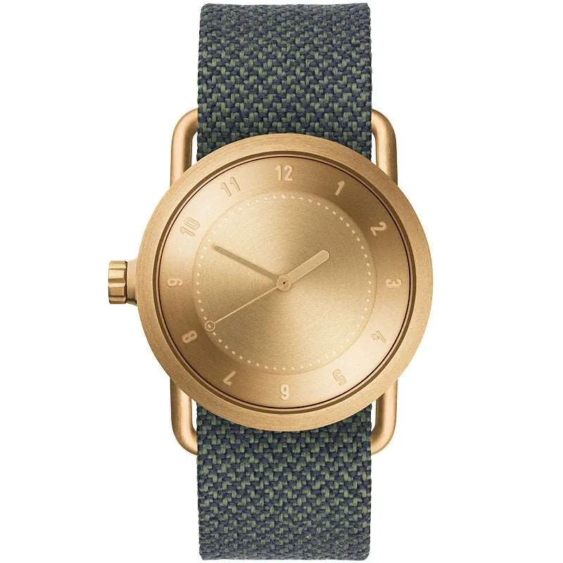 TID No.1 Gold Dial / Green Nylon Strap / Gold Buckle