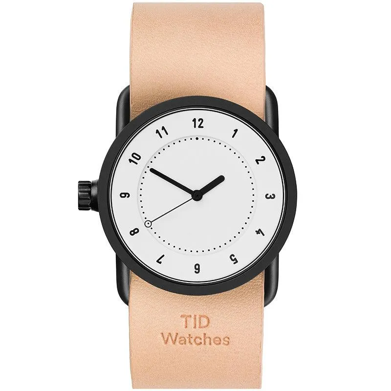 TID No.1 White Dial / Navy Leather Strap / Black Buckle