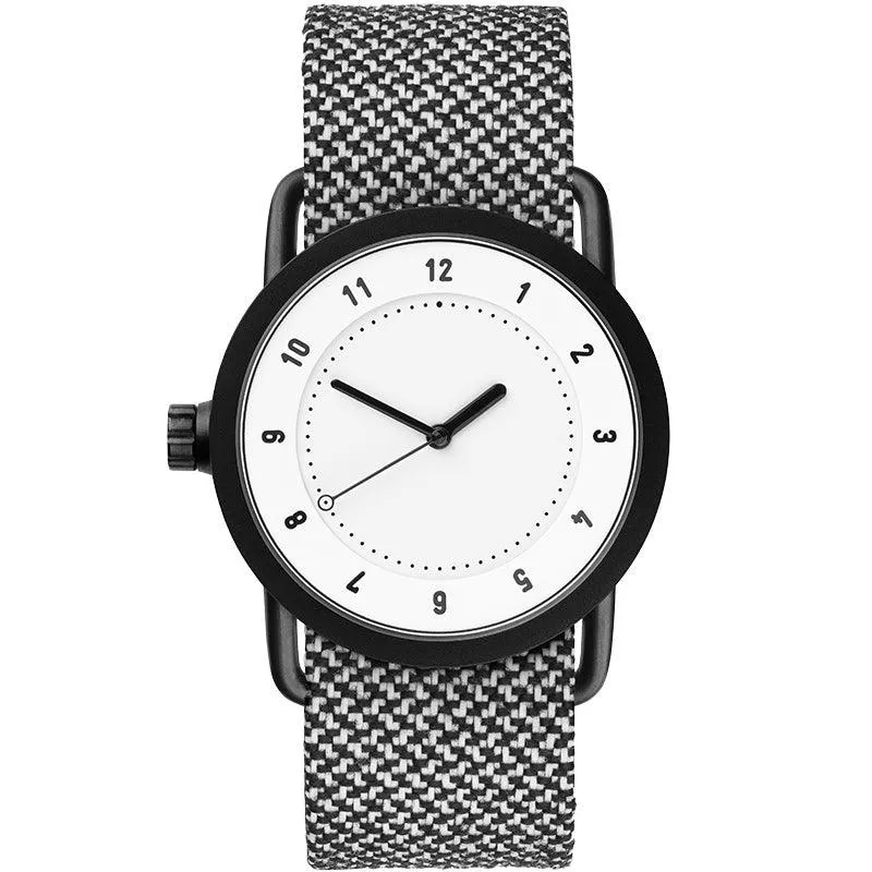 TID No.1 White Dial / Navy Leather Strap / Black Buckle