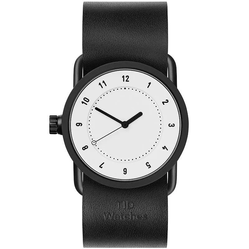 TID No.1 White Dial / Navy Leather Strap / Black Buckle