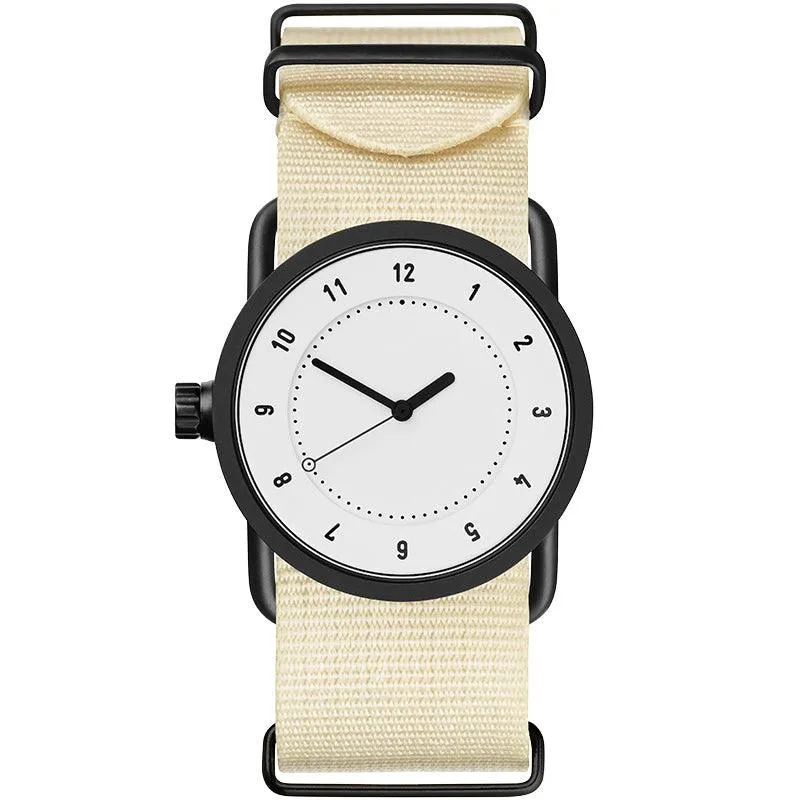 TID No.1 White Dial / Navy Leather Strap / Black Buckle