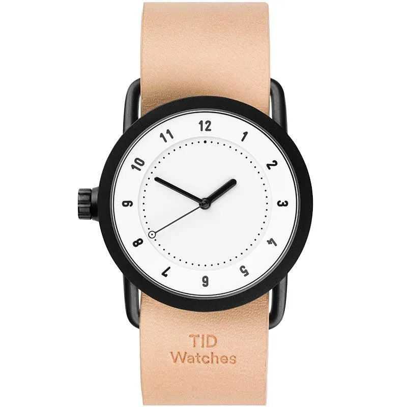 TID No.1 White Dial / Navy Leather Strap / Black Buckle