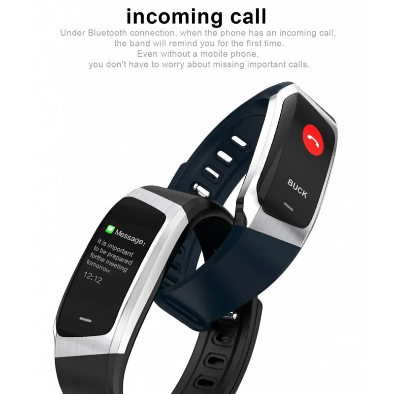 Tonbux E18 Smart Band with Fitness Tracker, Blood Pressure & Heart Rate Monitor