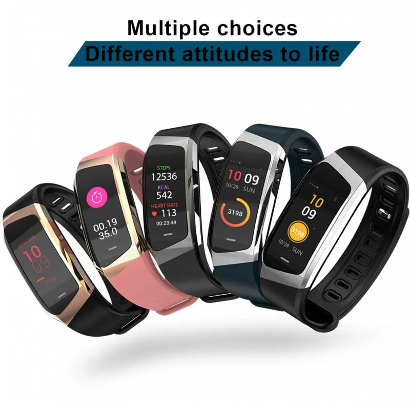 Tonbux E18 Smart Band with Fitness Tracker, Blood Pressure & Heart Rate Monitor