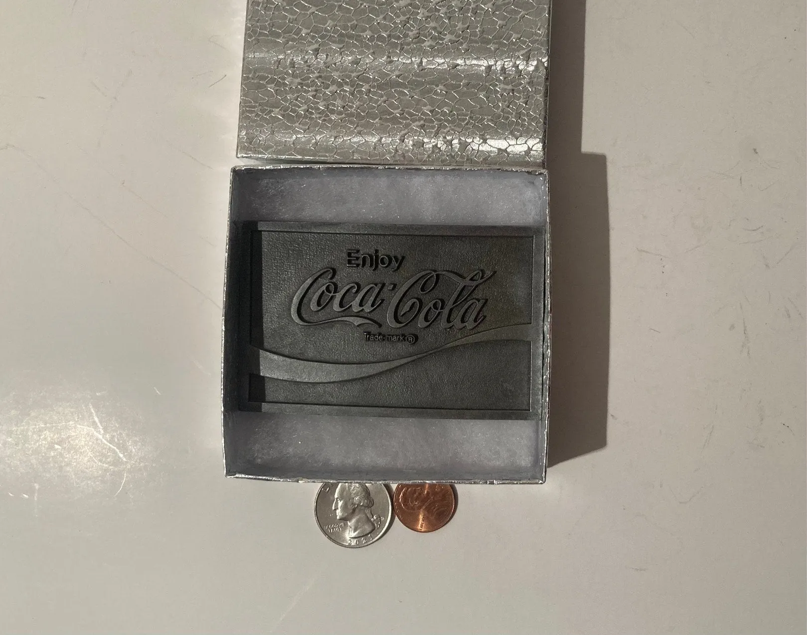 Vintage Metal Belt Buckle, Coca Cola, Quality, Heavy Duty, Fashion, Belts, Fun, Nice Design, Shelf Display, Made in USA, Free Shipping