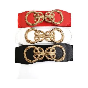 Wild Stretch Belt with Gold Front