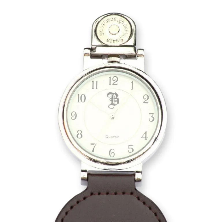 Woodcock Sitting Leather Fob Watch