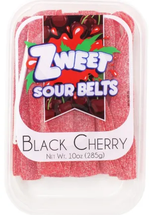 Zweet Sour Belts Black Cherry 10oz